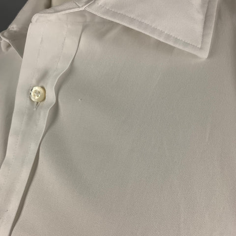 RALPH LAUREN Size XL White Cotton Button Up Long Sleeve Shirt