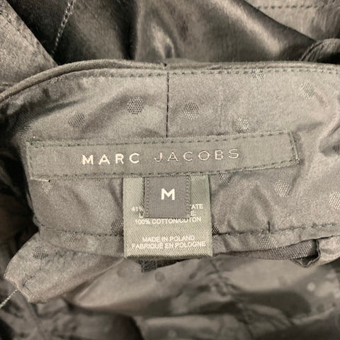 MARC by MARC JACOBS Mono de pierna ancha en mezcla de acetato satinado negro talla M