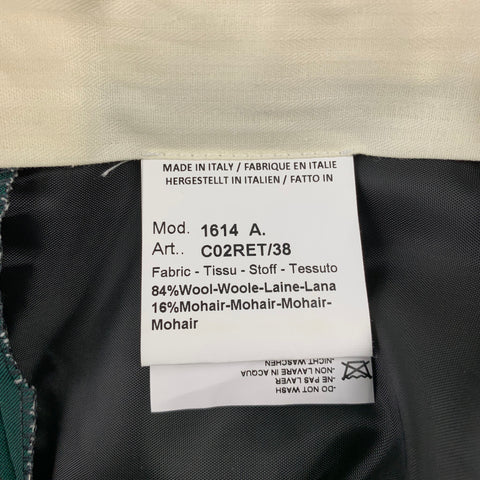 PAUL SMITH Soho Fit Size 40 Regular Green Wool / Mohair Notch Lapel Tuxedo Suit