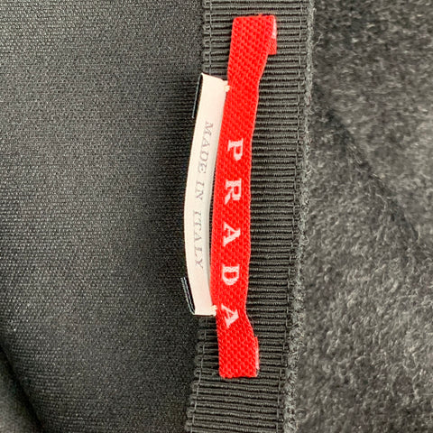 PRADA Mini-jupe plissée en laine vierge anthracite taille 2