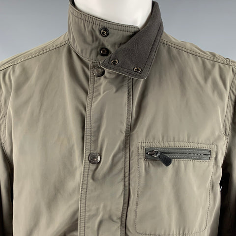 COACH Size M Green Olive Windbreaker Jacket
