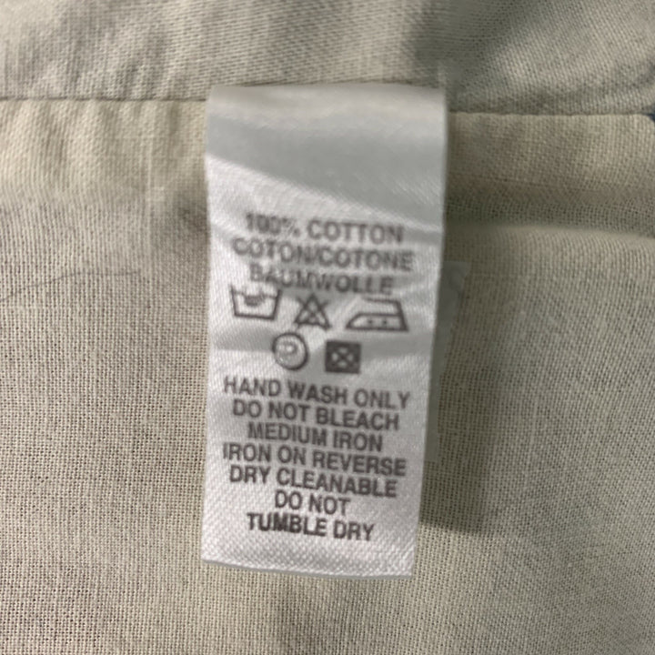 PAUL SMITH Size L Blue Solid Cotton Buttoned Vest