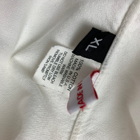 TODD SNYDER Size XL White Cotton Button Down Long Sleeve Shirt