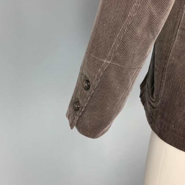 BLACK FLEECE Size M Gray Corduroy Cotton Jacket