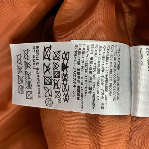 LEVI'S VINTAGE Size M Brown Distressed Leather Zip Up Jacket