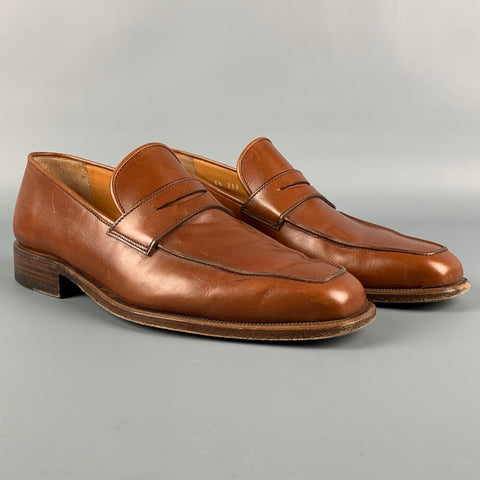 BARRETT x WILKES BASHFORD Size 7.5 Tan Leather Slip On Loafers