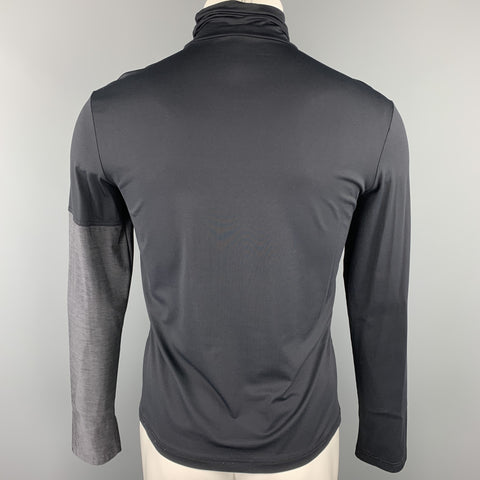 BILL TORNADE Size S Black & Charcoal Color Block Polyamide Pullover