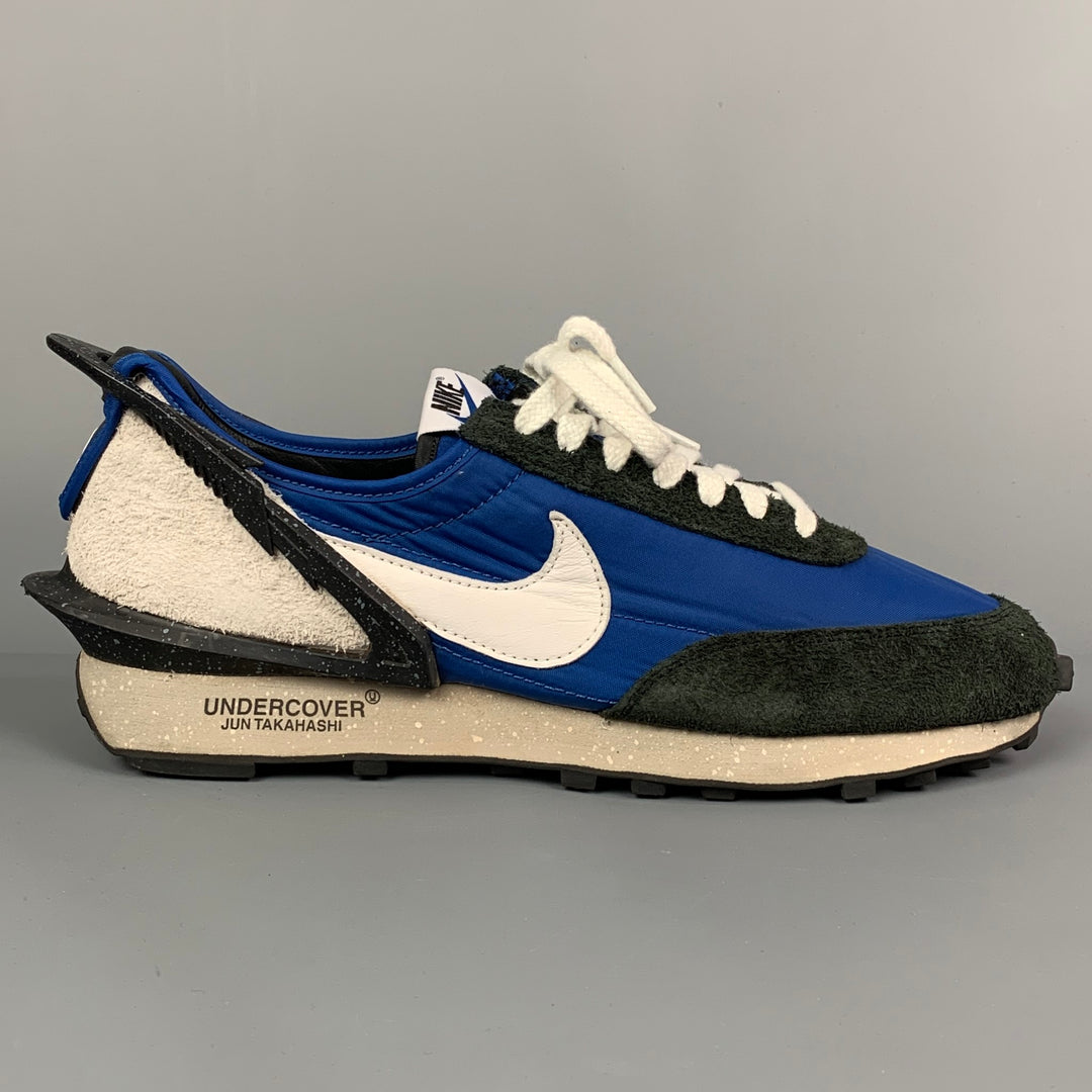 NIKE x UNDERCOVER Size 10.5 Blue & Black Color Block Nylon Daybreak Sneakers
