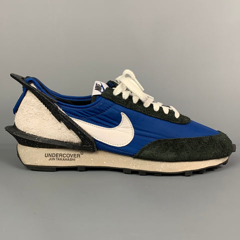 NIKE x UNDERCOVER Talla 10.5 Zapatillas Daybreak de nailon con bloques de color azul y negro