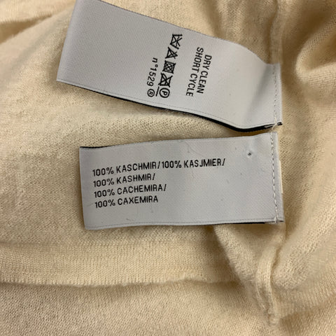 RALPH LAUREN Black Label Taille XS Crème Tricoté Cachemire Pull Col V
