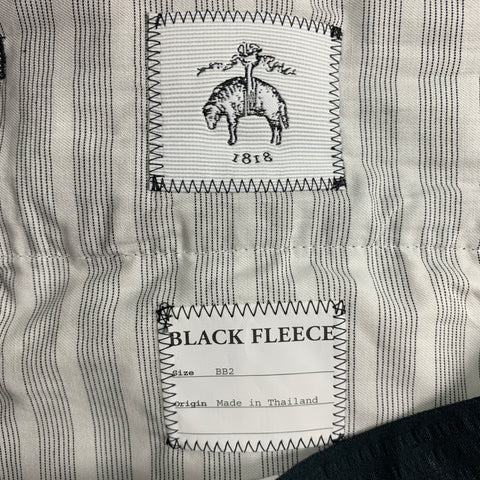 BLACK FLEECE Size 32 Navy Seersucker Cotton Tuxedo Dress Pants
