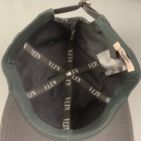 VALENTINO Black Logo Polyester VLTN Hat