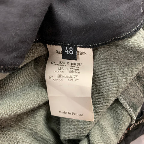 MARTINE SITBON Size 32 Gray Viscose / Cotton Zip Fly Dress Pants