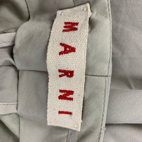 MARNI Size 34 Stone Cotton Button Fly Casual Pants