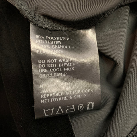 HAIDER ACKERMANN Taille L Pull à col roulé en polyester velours noir