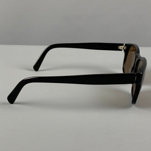 HELMUT LANG Lunettes de soleil teintées en acétate noir