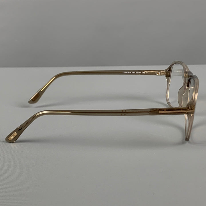 TOM FORD Clear Acetate Square Sunglasses
