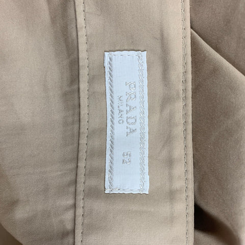 PRADA Size 36 Beige Cotton Belted Shorts