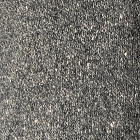 INIS MEAIN Size L Grey Black Knitted Wool Cashmere Buttoned Coat