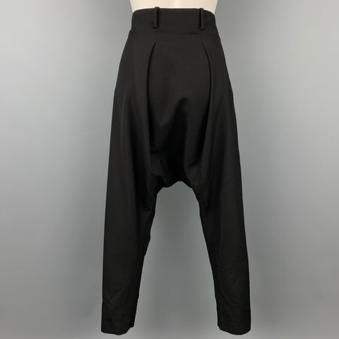 NOIR KEI NINOMIYA for COMME des GARCONS Size S Black Wool Dress Pants