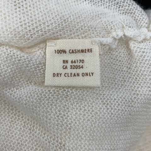 FREE PEOPLE Jersey de punto de cachemir texturizado color crema talla S