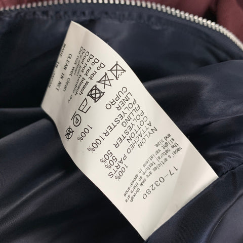 SACAI Cazadora Bomber MA-1 Nylon Burdeos Talla S