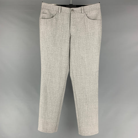 JACK VICTOR Size 30 Grey Flat Front Dress Pants