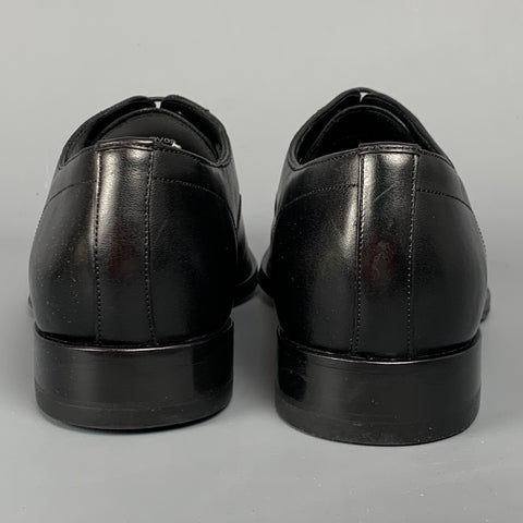 PS by PAUL SMITH Size 9 Black Leather Cap Toe Lace Up Shoes