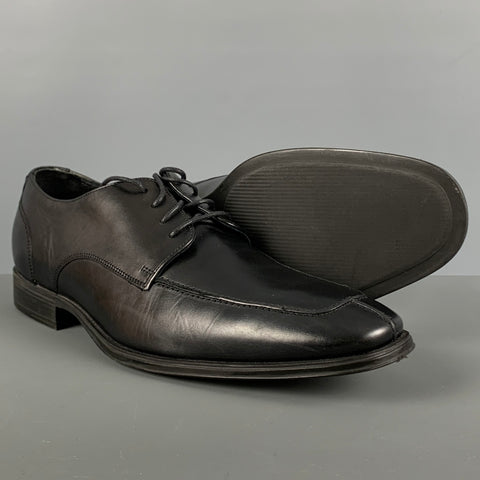 COLE HAAN Talla 9 Zapatos con cordones y punta dividida de cuero negro