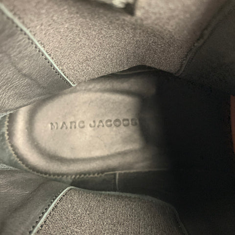 MARC JACOBS Talla 11 Botas Chelsea de cuero negro