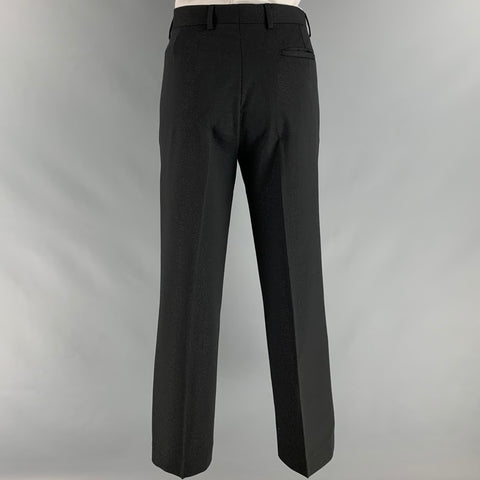 CHRISTIAN DIOR Size 36 Black Silver Shimmery Polyester Blend Suit