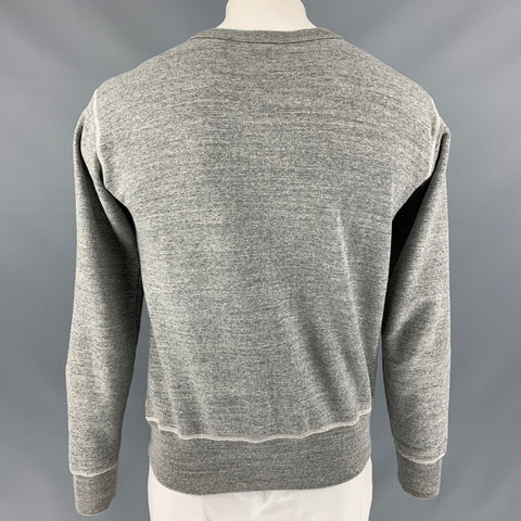 BUZZ RICKSON & CO. INC. Size L Grey Heather Cotton Crew-Neck Sweatshirt