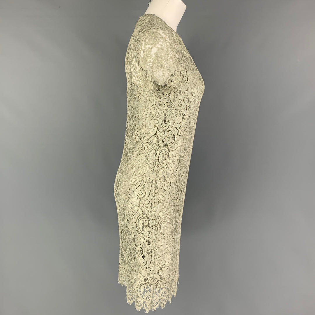 RALPH LAUREN Black Label Size 2 Moss Viscose Blend Lace Shift Dress – Sui  Generis Designer Consignment