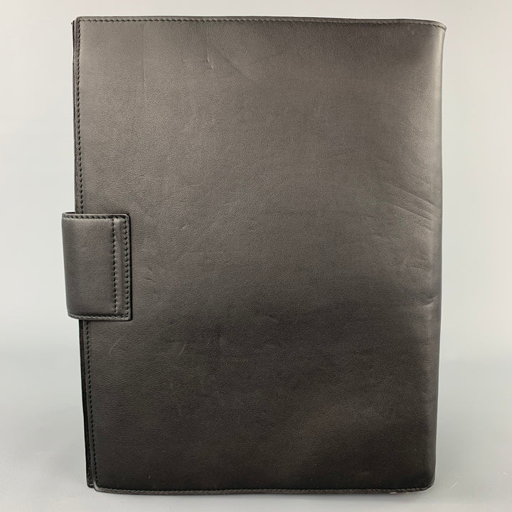 BALLY A/W 11 Black Leather Shoulder Strap iPad Briefcase