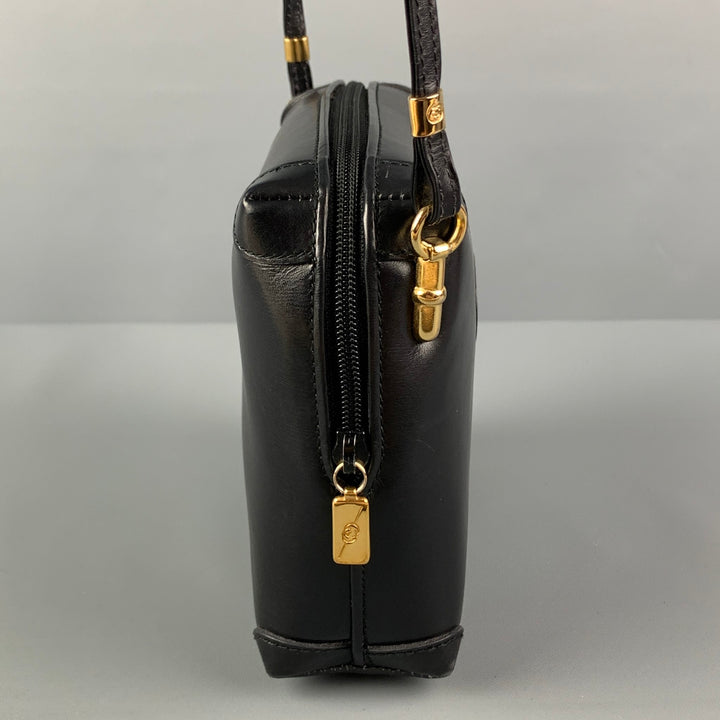 Bolso cruzado de cuero negro GUCCI