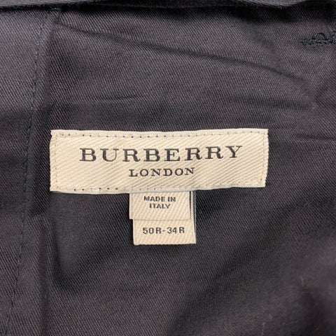 BURBERRY LONDON Size 40 Navy Glenplaid Wool / Mohair Single Breasted Suit