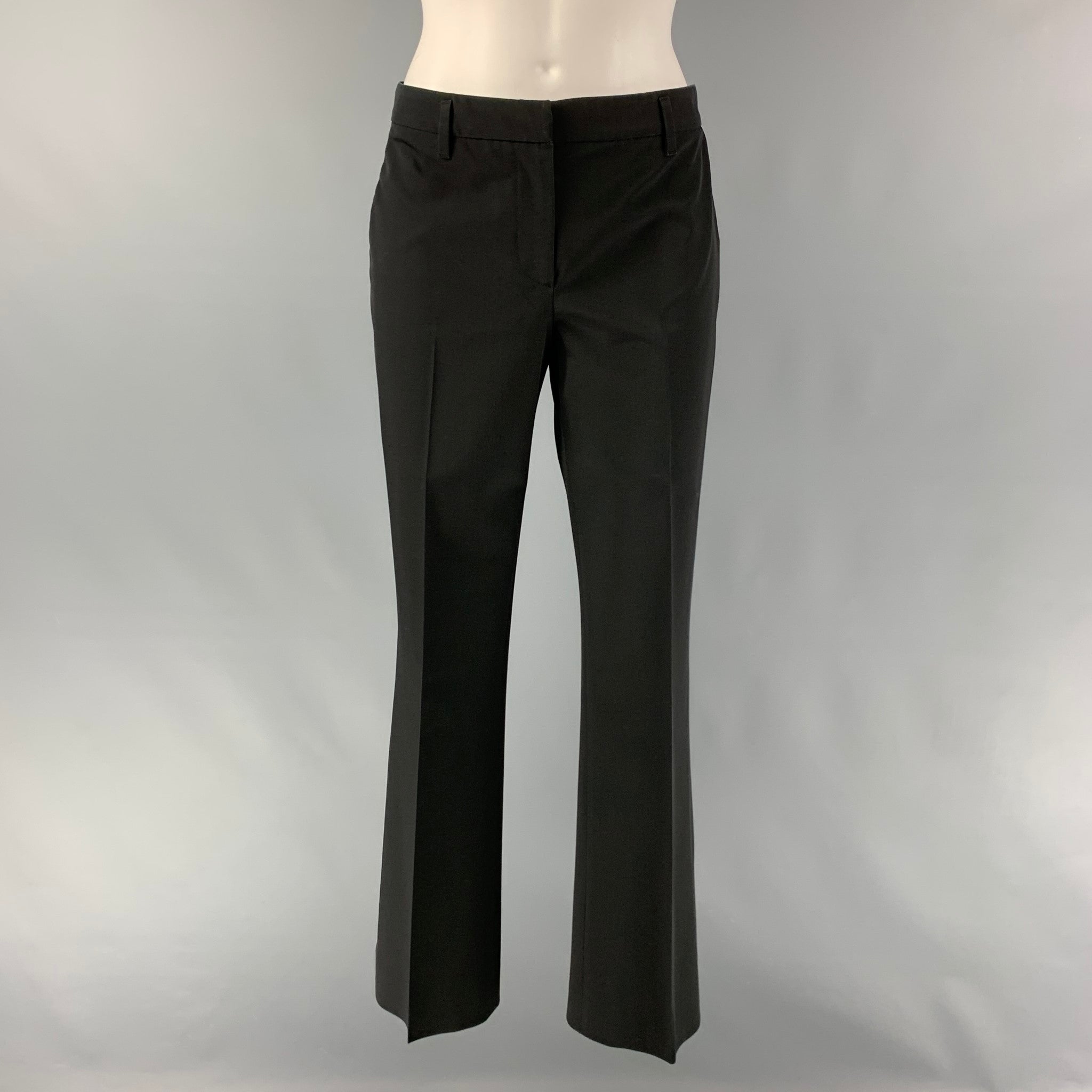Men Slim Fit Flat-Front Dress Pants Formal Business Straight Leg Trousers |  eBay