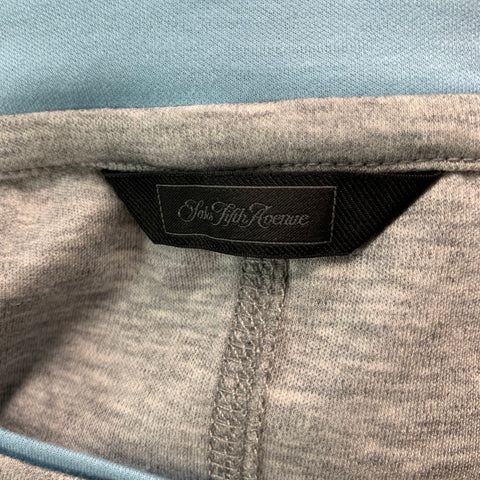 SAKS FIFTH AVENUE Size M Grey Blue Heather Lyocell Cotton Long Sleeve T-shirt