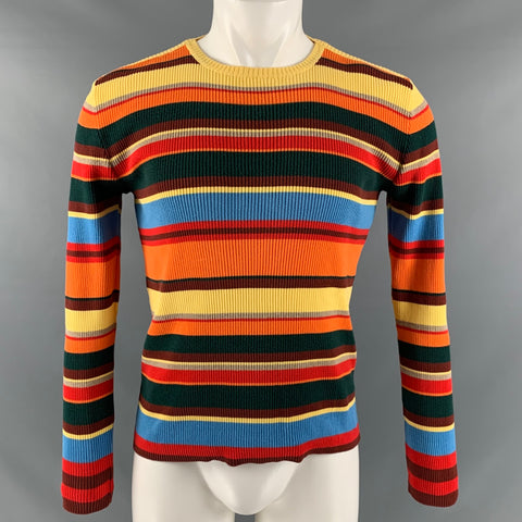 D&amp;G by DOLCE &amp; GABBANA Taille 38 Pull à col rond à rayures multicolores