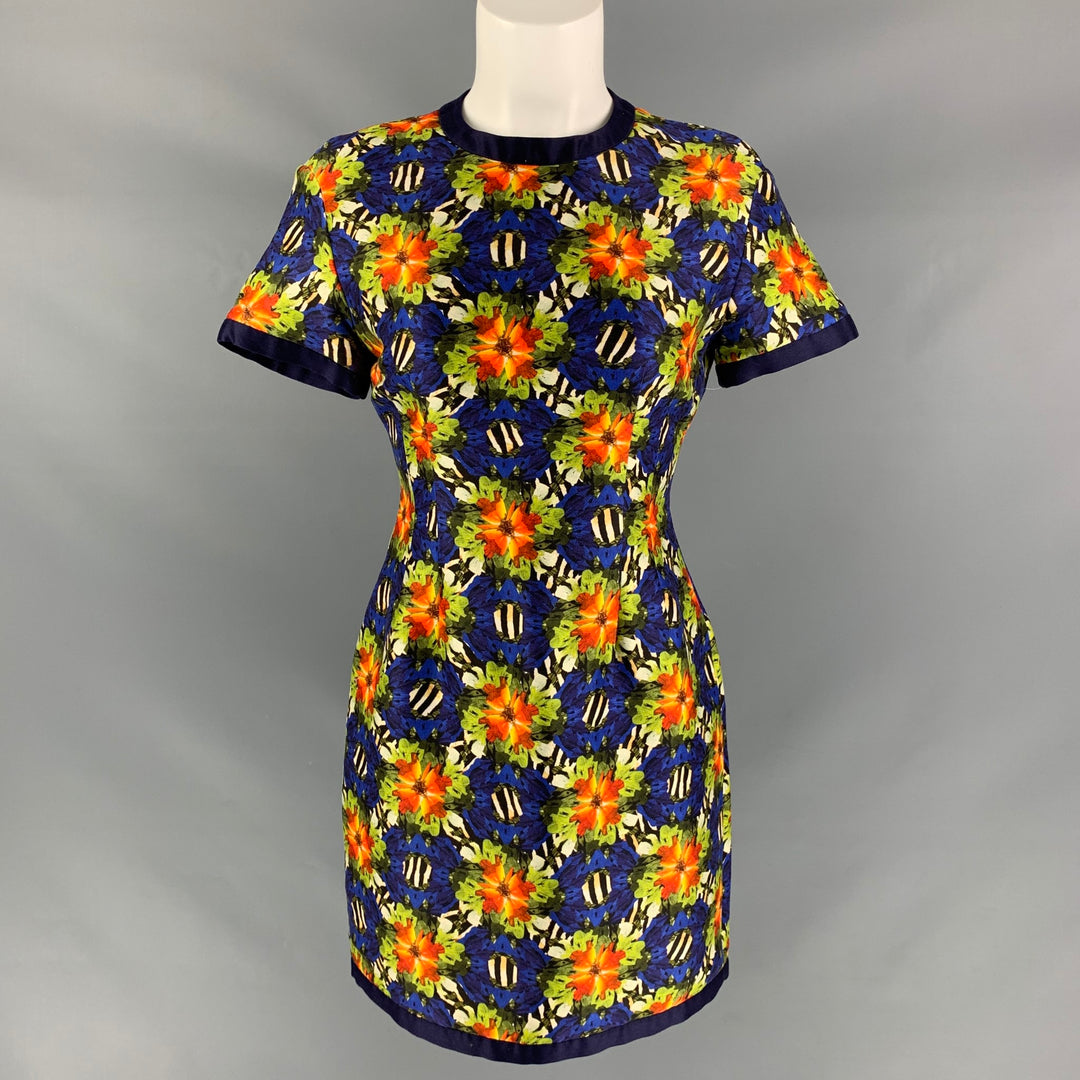 MOTHER OF PEARL Size 2 Multi-Color Cotton / Silk Floral Dress