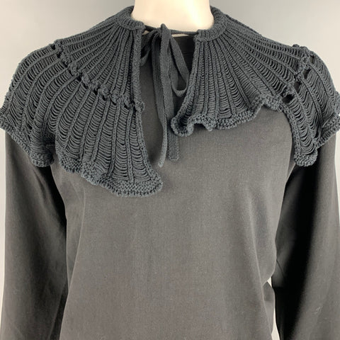 CITY SHOP Taille L Sweat-shirt col rond en coton noir