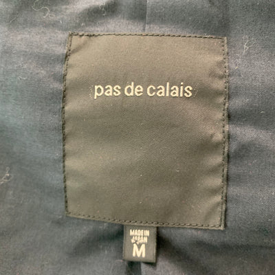 PAS de CALAIS Size M Navy White Polyester Blend Jacket
