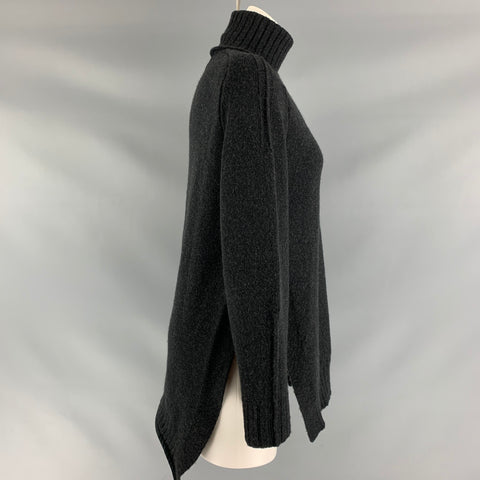 ISABEL MARANT Size 2 Charcoal Wool Blend Heather Sweater