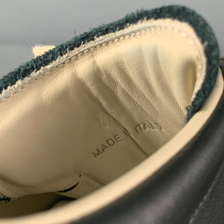 MAISON MARTIN MARGIELA Size 11 Black Brown Low Top Replica Sneakers