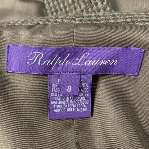 RALPH LAUREN COLLECTION FW 2016 Size 8 Olive & Taupe Wool Vest