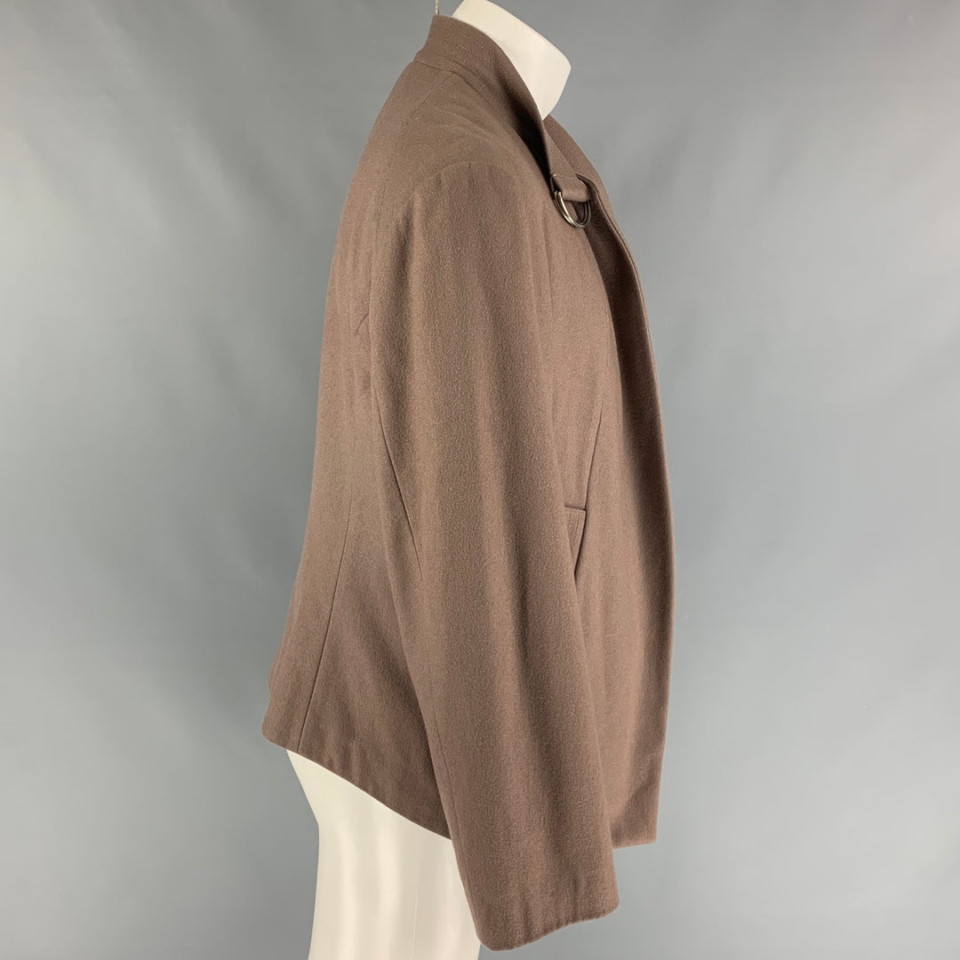 VIVIENNE WESTWOOD MAN Size 40 Taupe Wool  Nylon Double Zipper Jacket