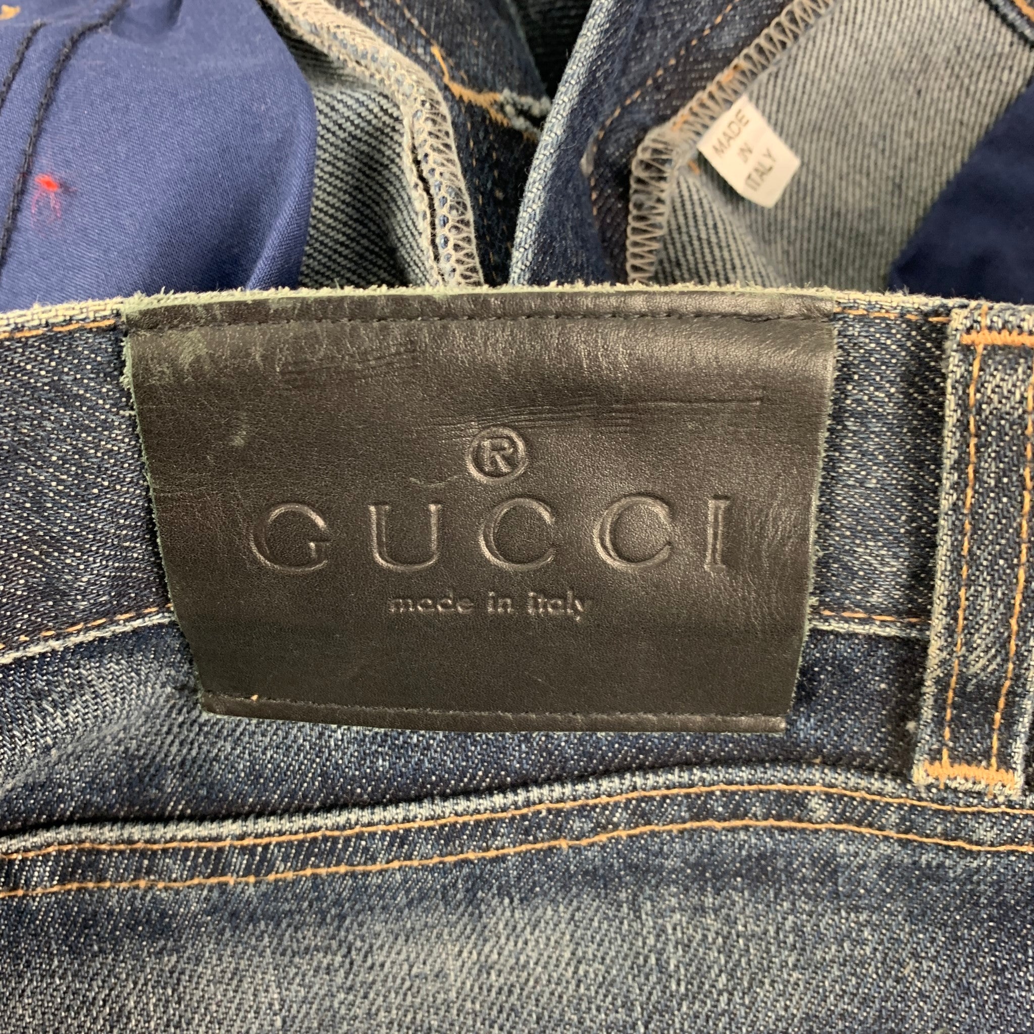 パンツ GUCCI by TOM FORD damage denims 1999 FW Gucci by Tom Ford Jeans – Lulu Flippin Vintage