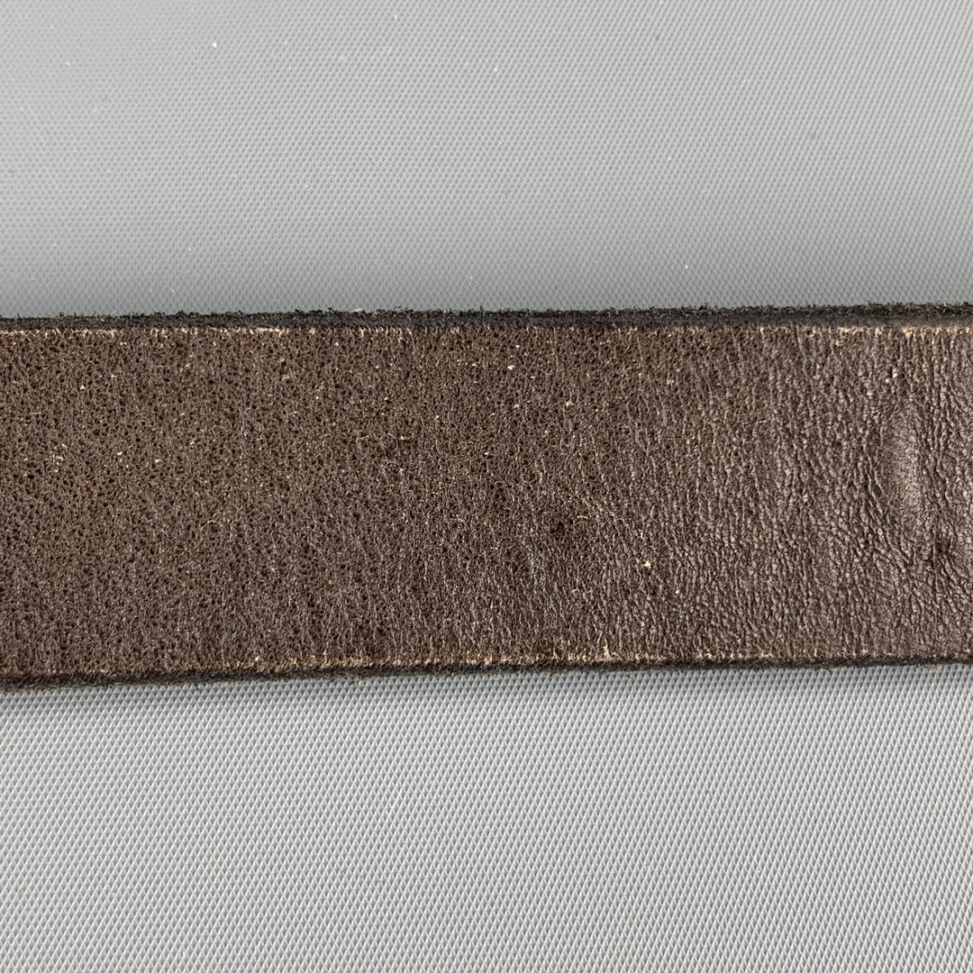 RALPH LAUREN Cinturón de cuero marrón antiguo talla 32