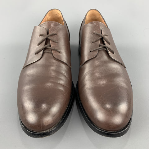 PAUL SMITH Size 9 Solid Brown Leather Lace Up Shoes
