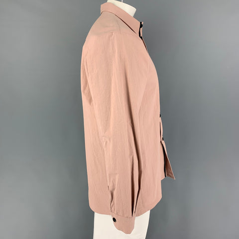 MANTLES Size M Mauve Cotton Oversized Long Sleeve Shirt